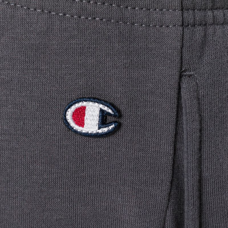 Pantaloni da bambino Champion Legacy con polsino a costine grigio scuro 4