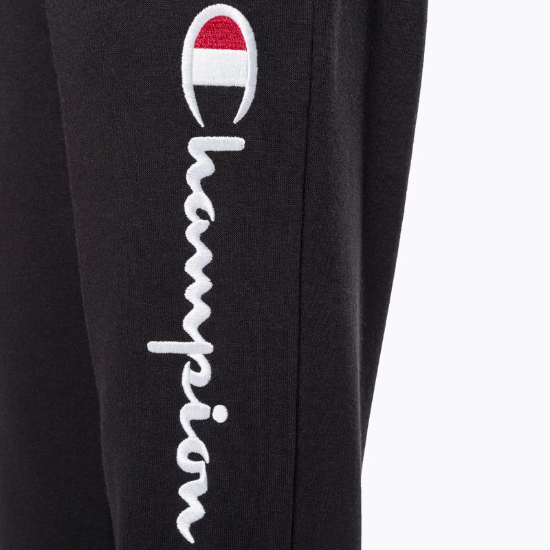 Pantaloni da bambino Champion Legacy Rib Cuff nero 3
