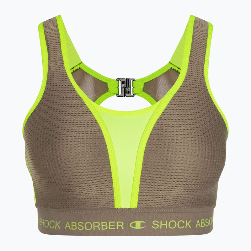 Shock Absorber Ultimate Run Bra imbottito grigio/limone