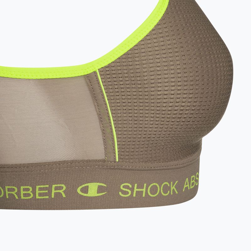 Shock Absorber Ultimate Run Bra imbottito grigio/limone 3