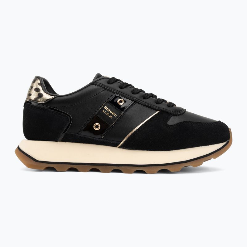 Scarpe da donna Blauer USA F6MILLS01 black/leopard 2