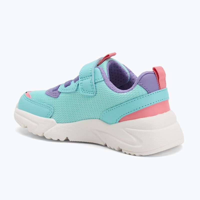 Scarpe Geox Loftus verde mare/lilla per bambini 3