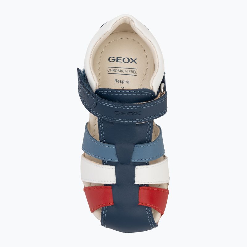Geox Macchia avio/bianco sandali per bambini 5