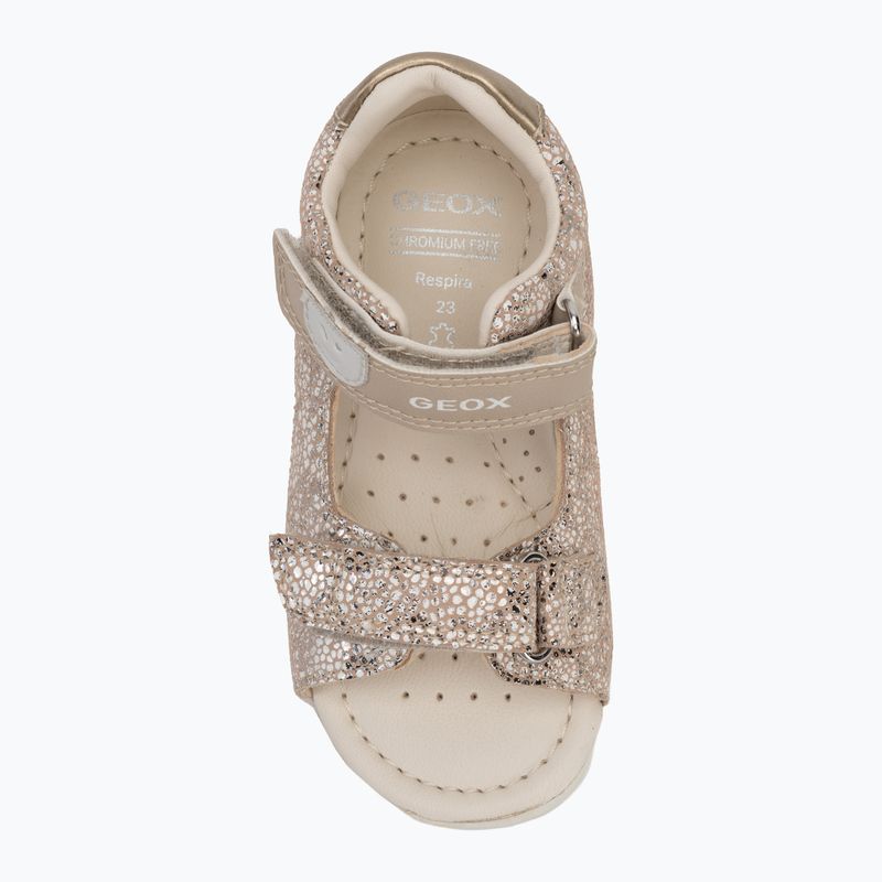 Geox Macchia sandali per bambini bianco/oro 5