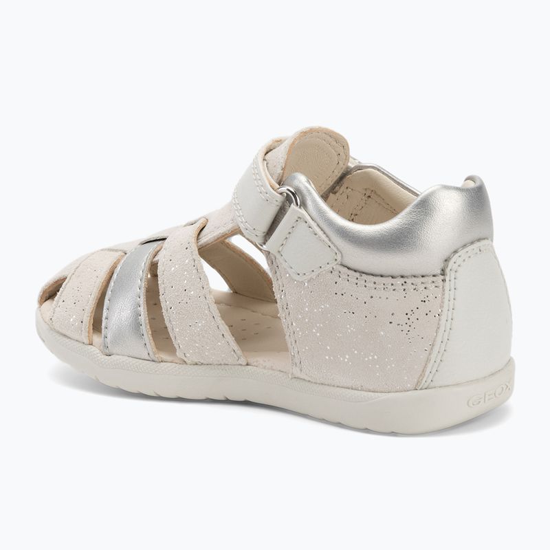 Geox Macchia sandali per bambini bianco/argento 3