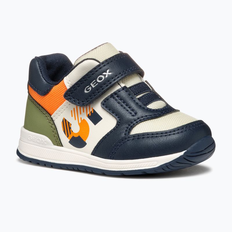 Geox Rishon, scarpe da bambino blu/arancio chiaro 8