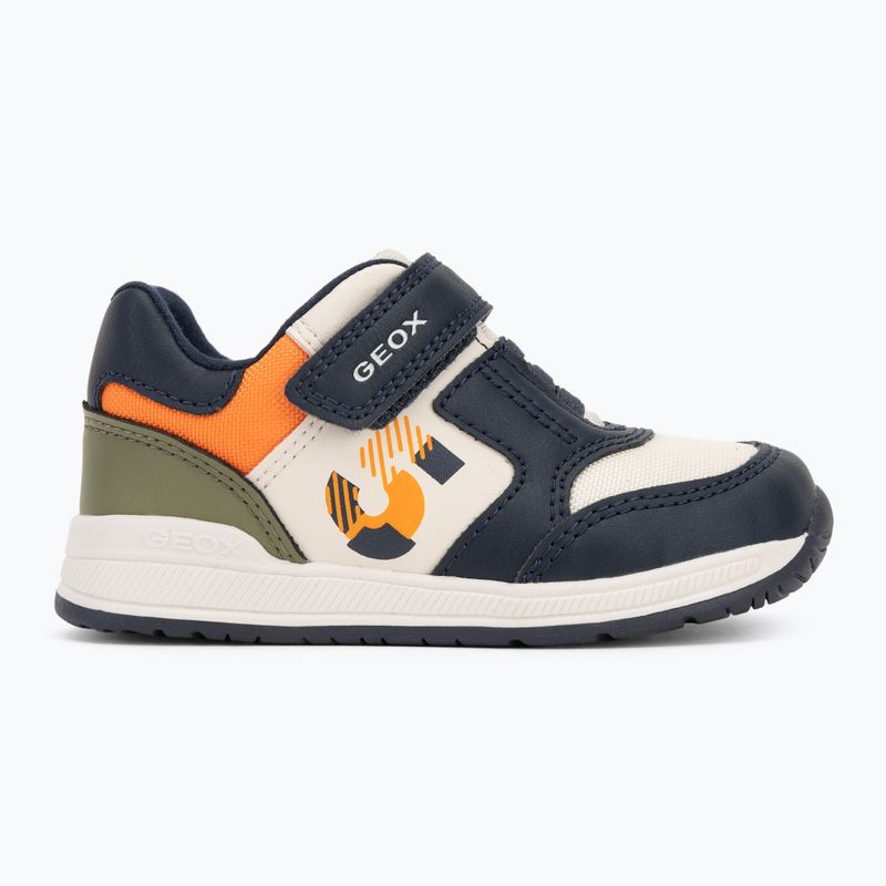 Geox Rishon, scarpe da bambino blu/arancio chiaro 2