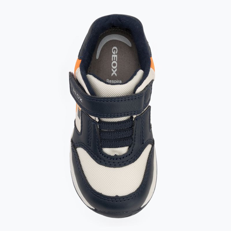 Geox Rishon, scarpe da bambino blu/arancio chiaro 5