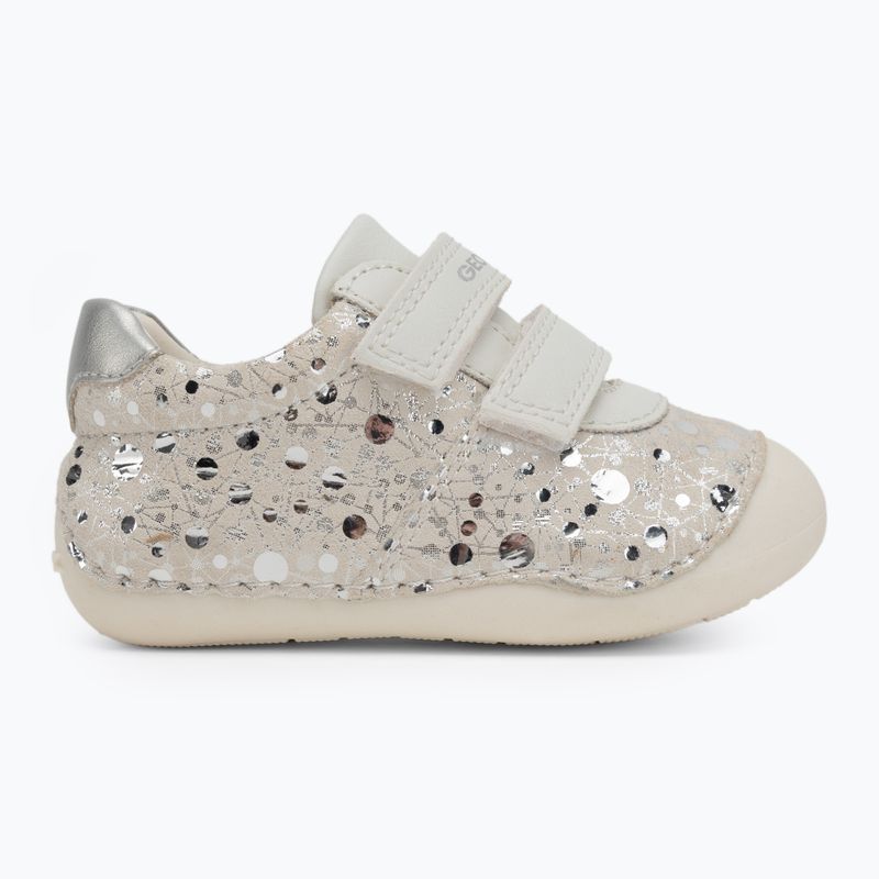 Geox Tutim bianco/argento scarpe da bambino 2