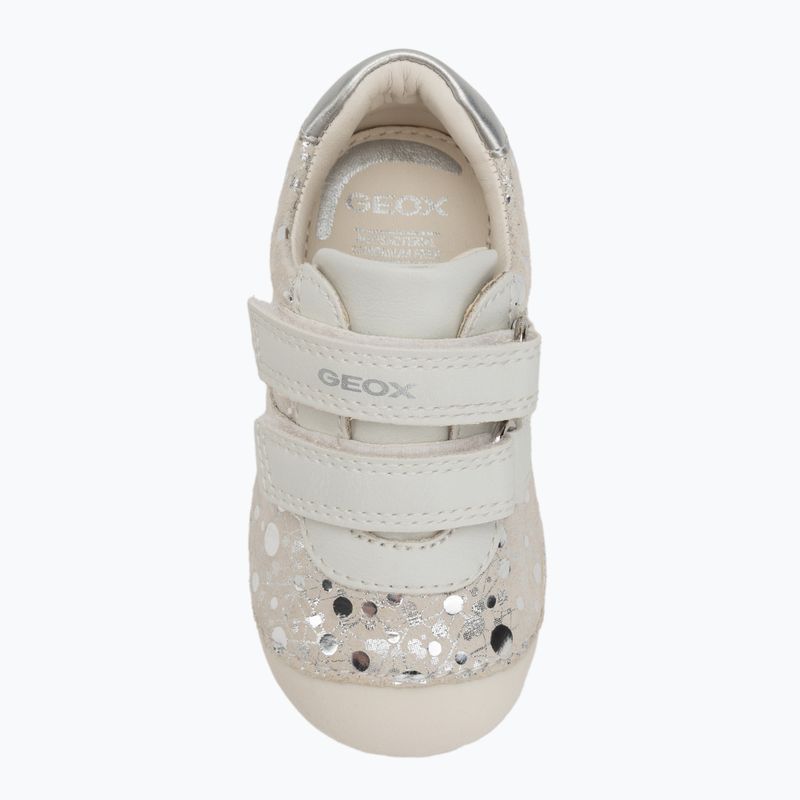 Geox Tutim bianco/argento scarpe da bambino 5
