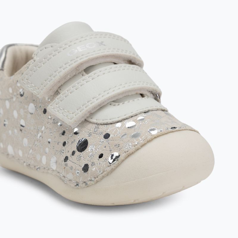 Geox Tutim bianco/argento scarpe da bambino 7