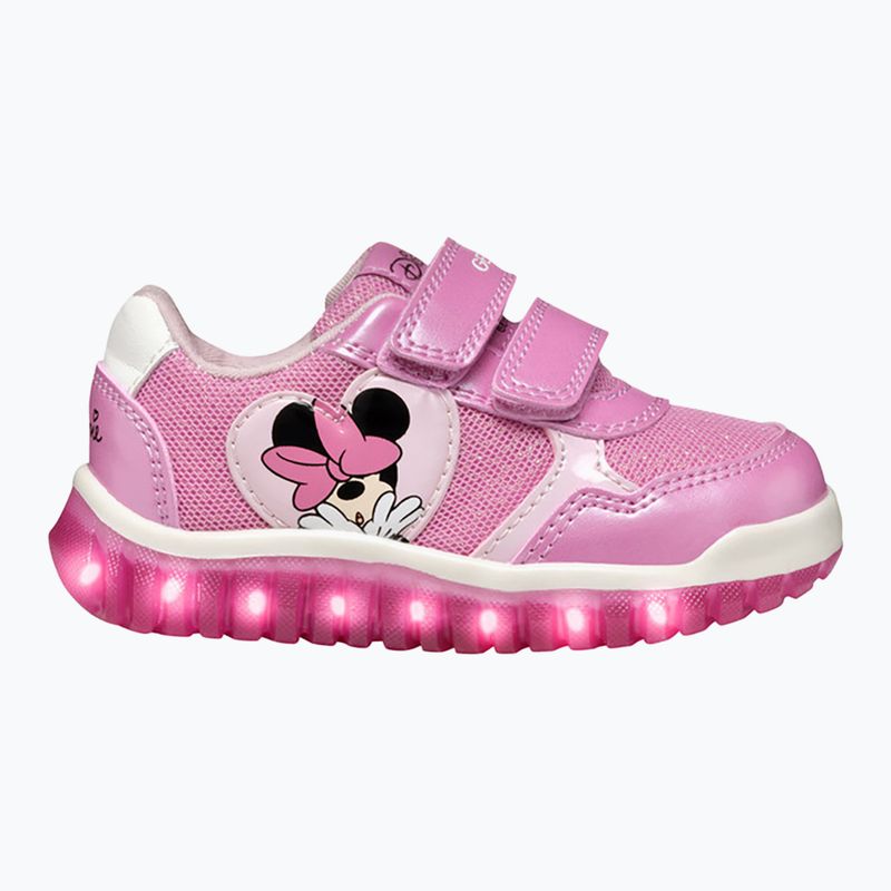 Scarpe Geox Lightyloo rosa scuro per bambini 10