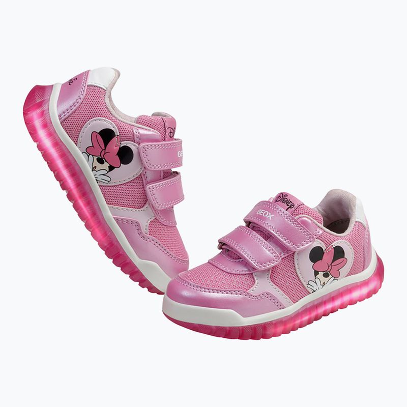 Scarpe Geox Lightyloo rosa scuro per bambini 17