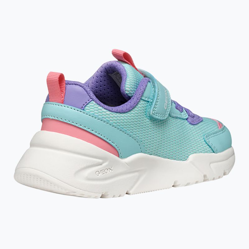 Scarpe Geox Loftus verde mare/lilla per bambini 11