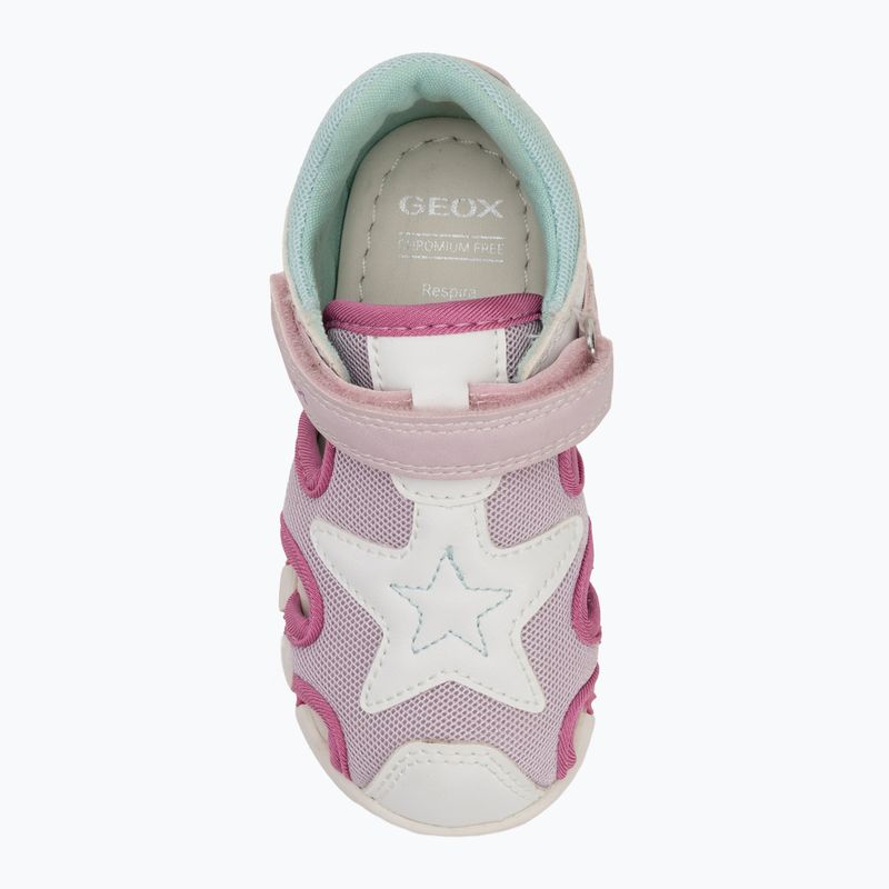Sandali Geox Iupidoo bianco/fucsia per bambini 5