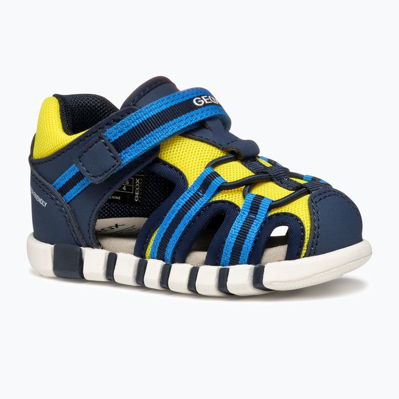 Geox Iupidoo sandali per bambini blu/giallo fluo