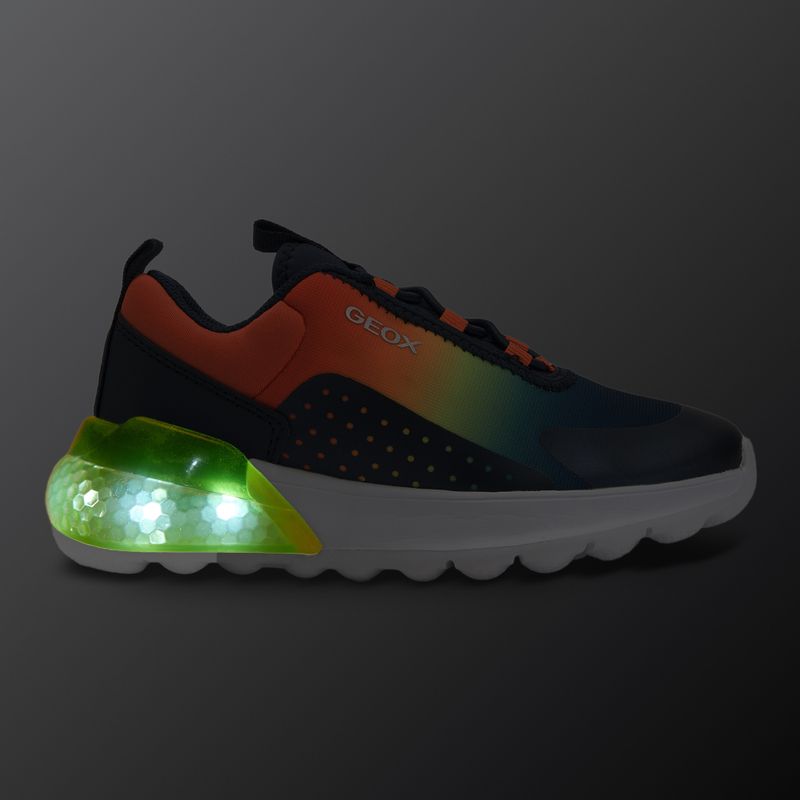 Geox Activart Illuminus navy/lime scarpe junior 8