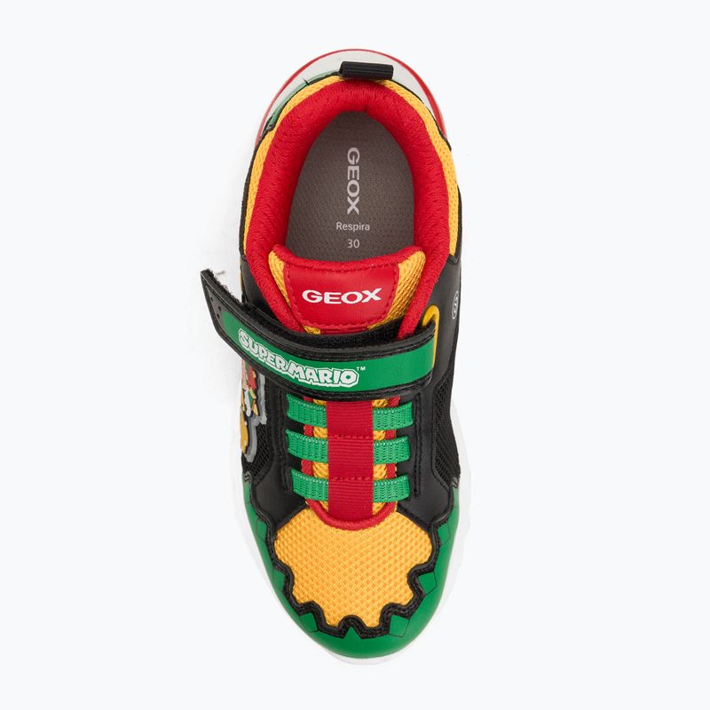 Scarpe Geox Ciberdron verde/rosso scuro per bambini 5