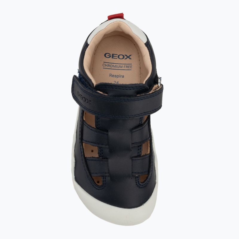 Geox Steppieup navy/bianco scarpe da bambino a piedi nudi 5