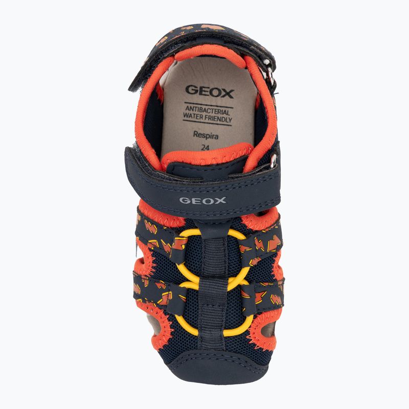 Geox Multy, sandali per bambini blu/arancio 5