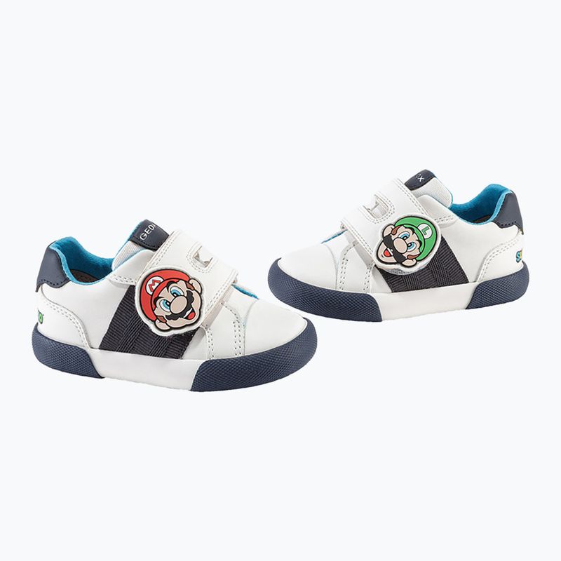 Geox Gisli scarpe da bambino bianco/navy/arancio 15