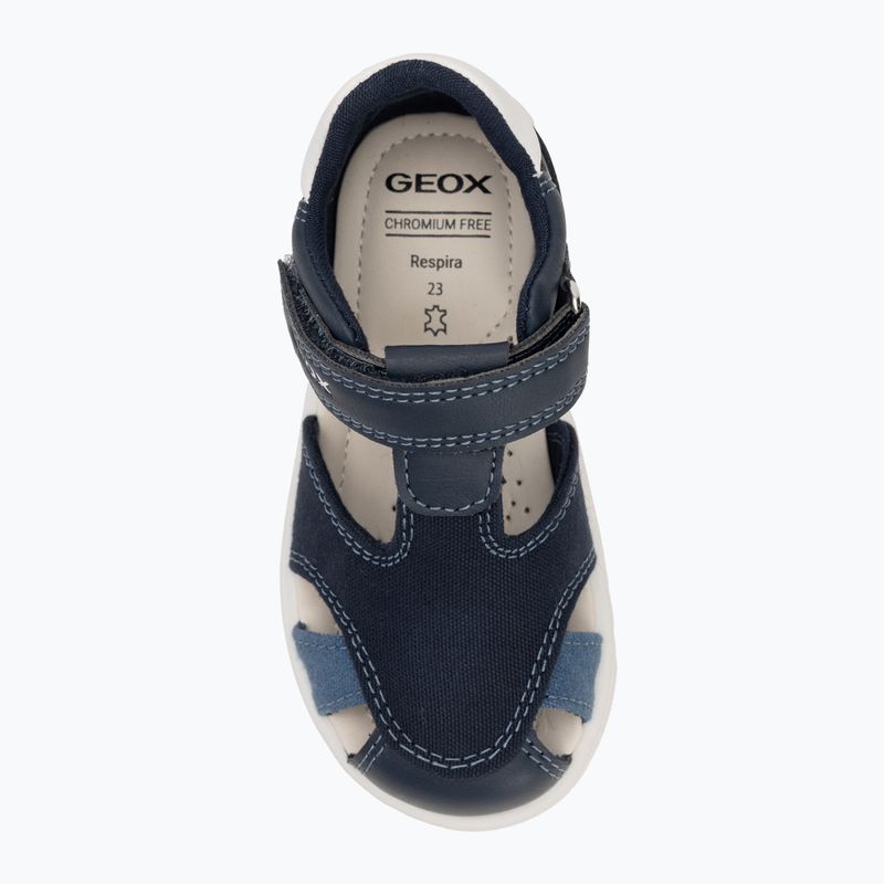 Geox Zapito, sandali da bambino bianco/marino 5