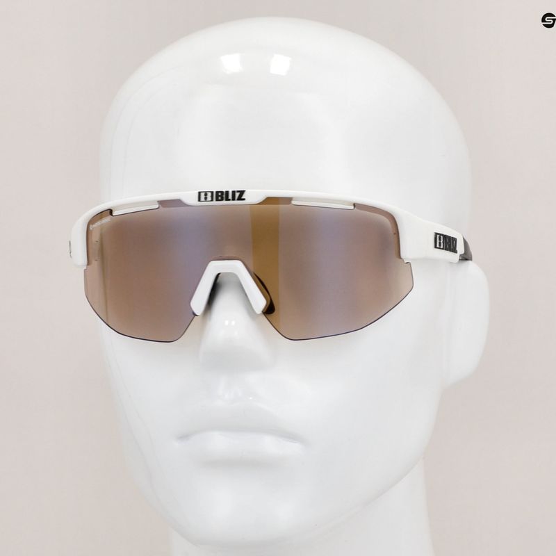 Occhiali da sole Bliz Matrix Nano Optics Photochromic bianco/marrone opaco blu multi 7