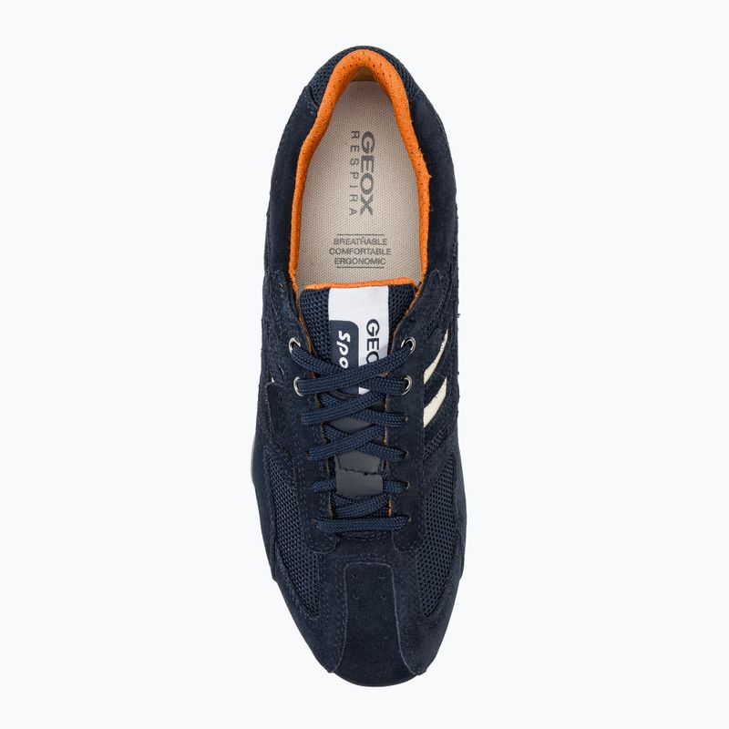 Geox Snake, scarpe da uomo blu oceano 5