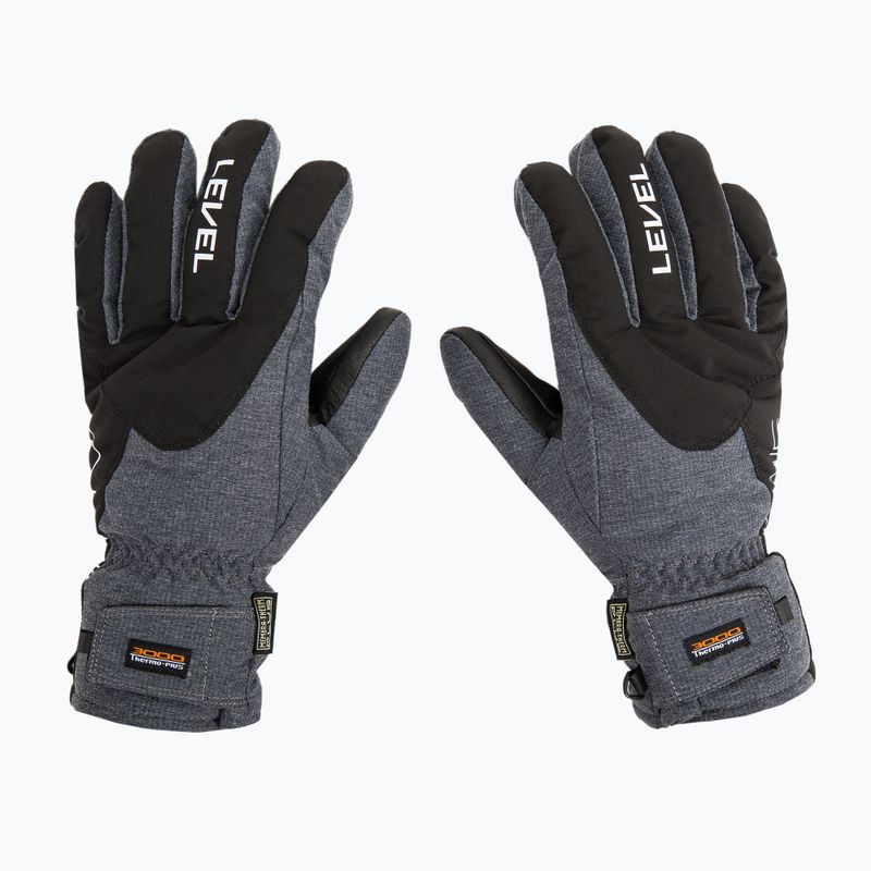 Guanti da sci da uomo Level Alpine pk nero 3