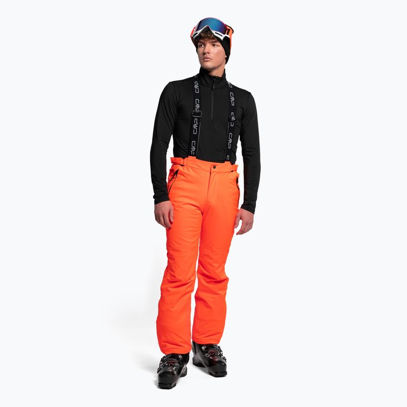 Pantaloni da sci CMP da uomo arancione 3W17397N/C645