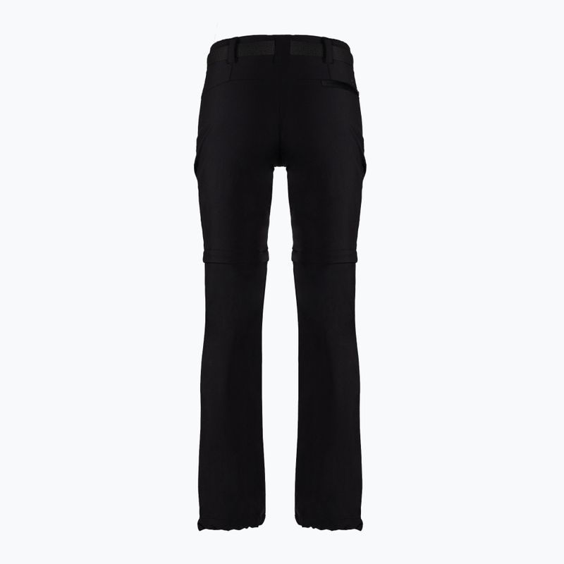 Pantaloni da trekking CMP Zip Off donna nero 3T51446/U901 2