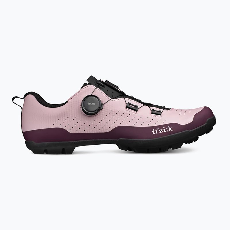 Scarpe da ciclismo MTB da donna Fizik Terra Atlas rosa uva/nero 10