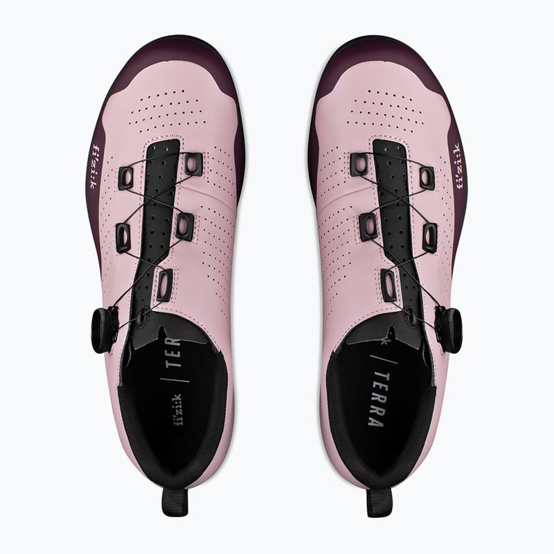 Scarpe da ciclismo MTB da donna Fizik Terra Atlas rosa uva/nero 12