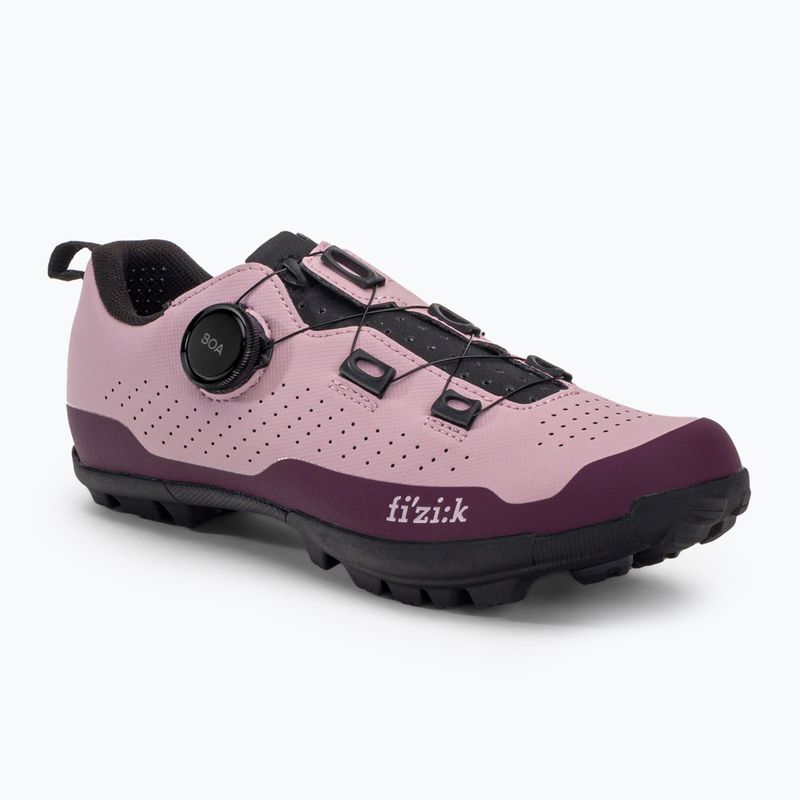 Scarpe da ciclismo MTB da donna Fizik Terra Atlas rosa uva/nero