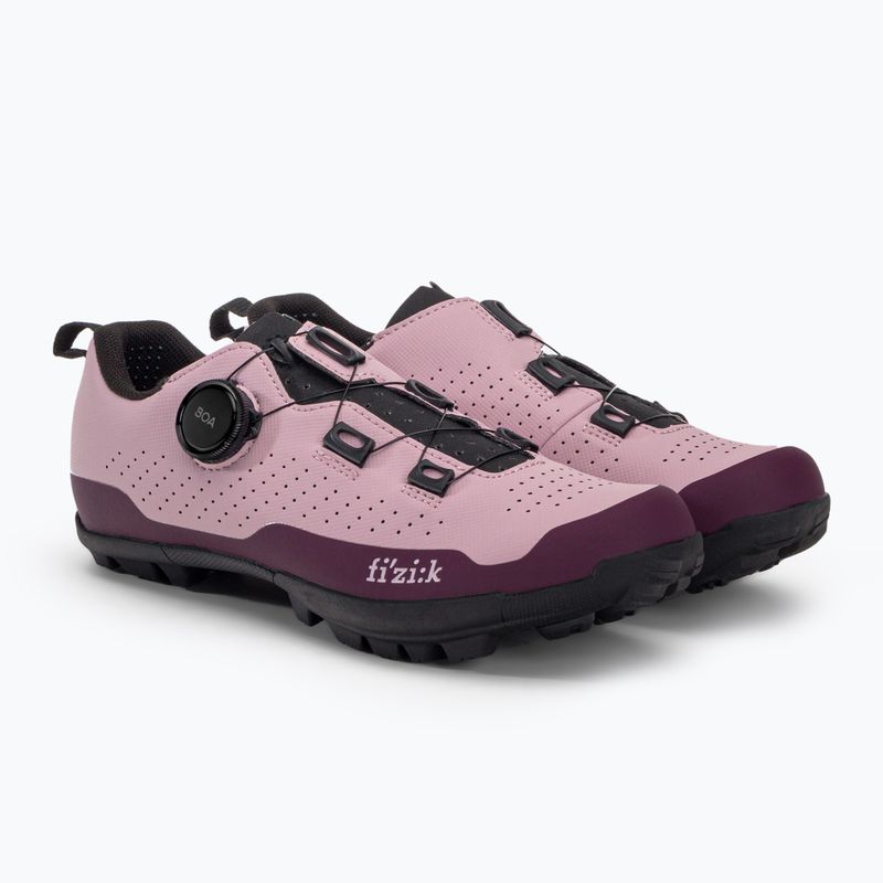 Scarpe da ciclismo MTB da donna Fizik Terra Atlas rosa uva/nero 4