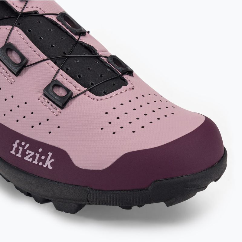 Scarpe da ciclismo MTB da donna Fizik Terra Atlas rosa uva/nero 7