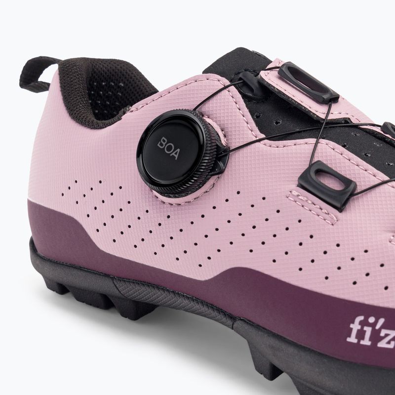 Scarpe da ciclismo MTB da donna Fizik Terra Atlas rosa uva/nero 8