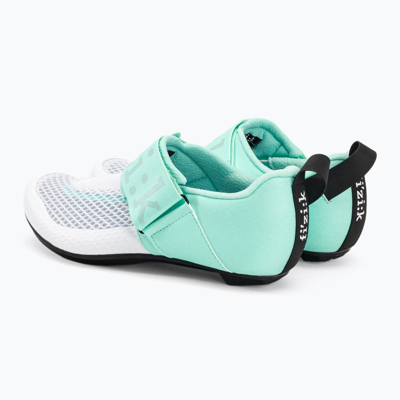 Scarpe da triathlon da donna Fizik Transiro Hydra bianco/metal aqua marine 3