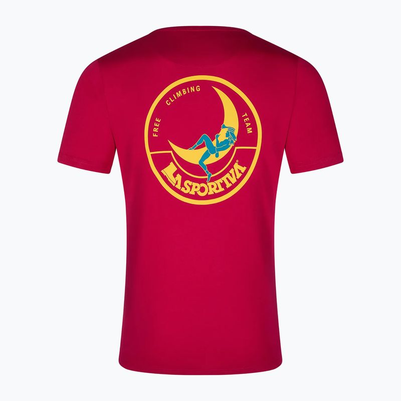Maglietta La Sportiva Climbing on the Moon uomo fucsia/giallo 2