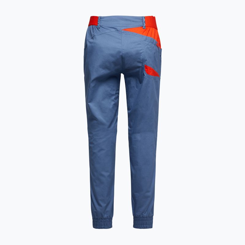 Pantaloni da arrampicata La Sportiva da donna Tundra moonlight/cherry tomato 2