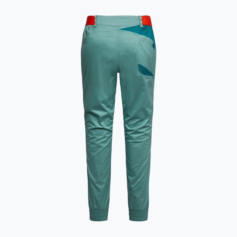 Pantaloni da arrampicata La Sportiva Tundra juniper/everglade donna 2