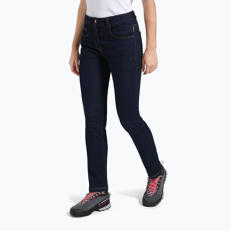 Pantaloni da arrampicata da donna La Sportiva Eldo Jeans jeans/mare profondo