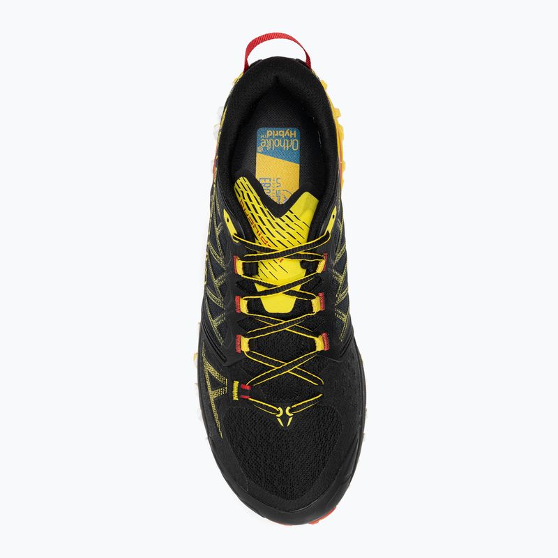 Scarpa da corsa La Sportiva Bushido III uomo nero/giallo 5