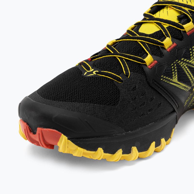 Scarpa da corsa La Sportiva Bushido III uomo nero/giallo 7