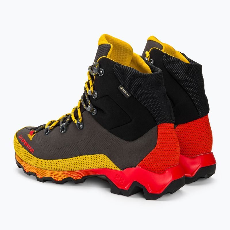 Scarpe da trekking da uomo La Sportiva Aequilibrium Trek GTX carbonio/giallo 3