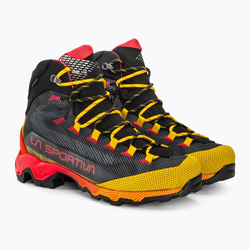 Scarpe da trekking da uomo La Sportiva Aequilibrium Hike GTX carbonio/giallo 4