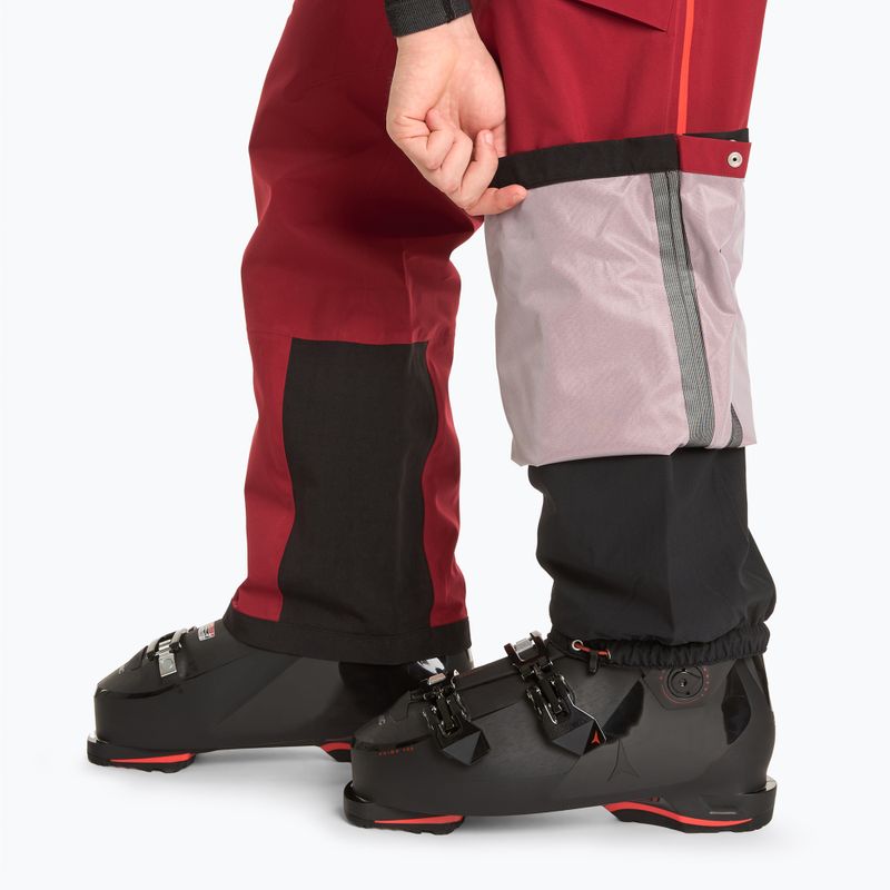 Pantaloni da sci La Sportiva Chaser Evo Shell Bib sangria da uomo 7