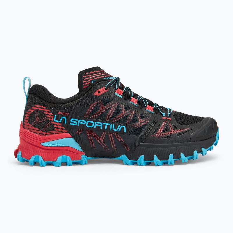 Scarpa da corsa da donna La Sportiva Bushido III GTX nero/ibiscus 2