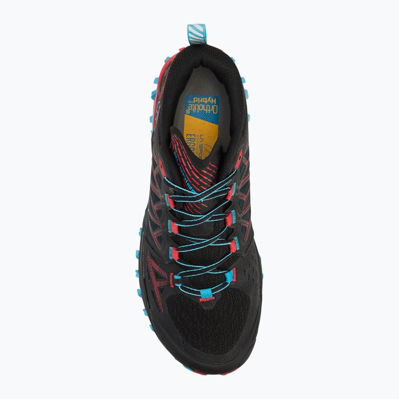 Scarpa da corsa da donna La Sportiva Bushido III GTX nero/ibiscus 5