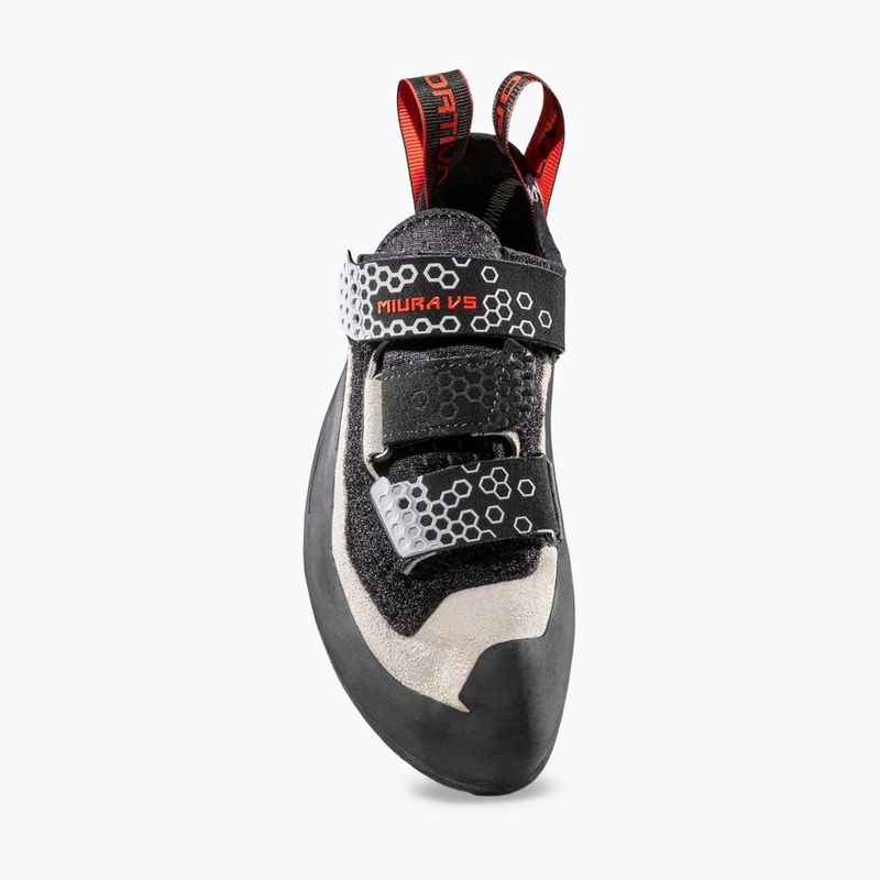 Scarpette da arrampicata donna La Sportiva Miura VS white/cherry tomato 6